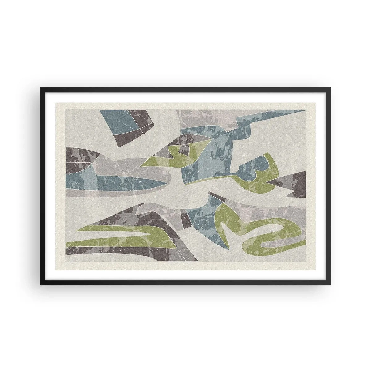 Plagát v čiernom ráme - Kompozícia za sklom - 91x61 cm