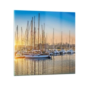 Obraz na skle - Vietor tiež musí spať - 60x60 cm