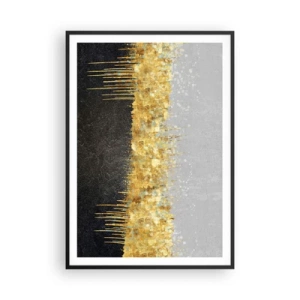 Plagát v čiernom ráme - Dovnútra a nahor - 70x100 cm