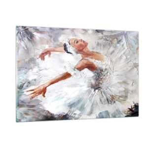 Obraz na skle - Jemná a ľahká ako tyl - 120x80 cm