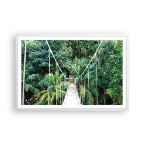 Plagát v bielom ráme - Welcome to the jungle! - 91x61 cm