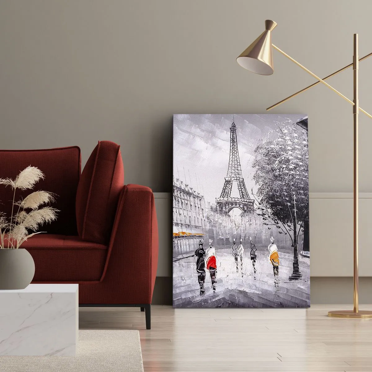 Obraz na plátne - Parížska prechádzka - 65x120 cm