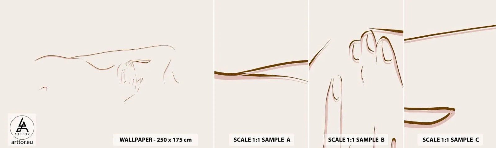 Vzorka Fototapeta Standard Eco - Tvar túžby - Abstrakcia, Grafika, Kus - 100x30 cm