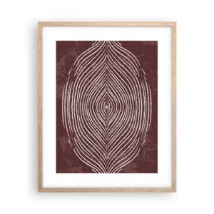 Plagát v ráme zo svetlého duba - Priestor hovorí - 40x50 cm