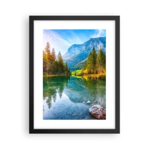 Plagát v čiernom ráme - Nežnosť jesene - 30x40 cm