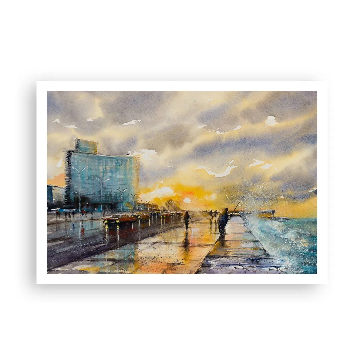 Plagát - Život na pobreží - 100x70 cm