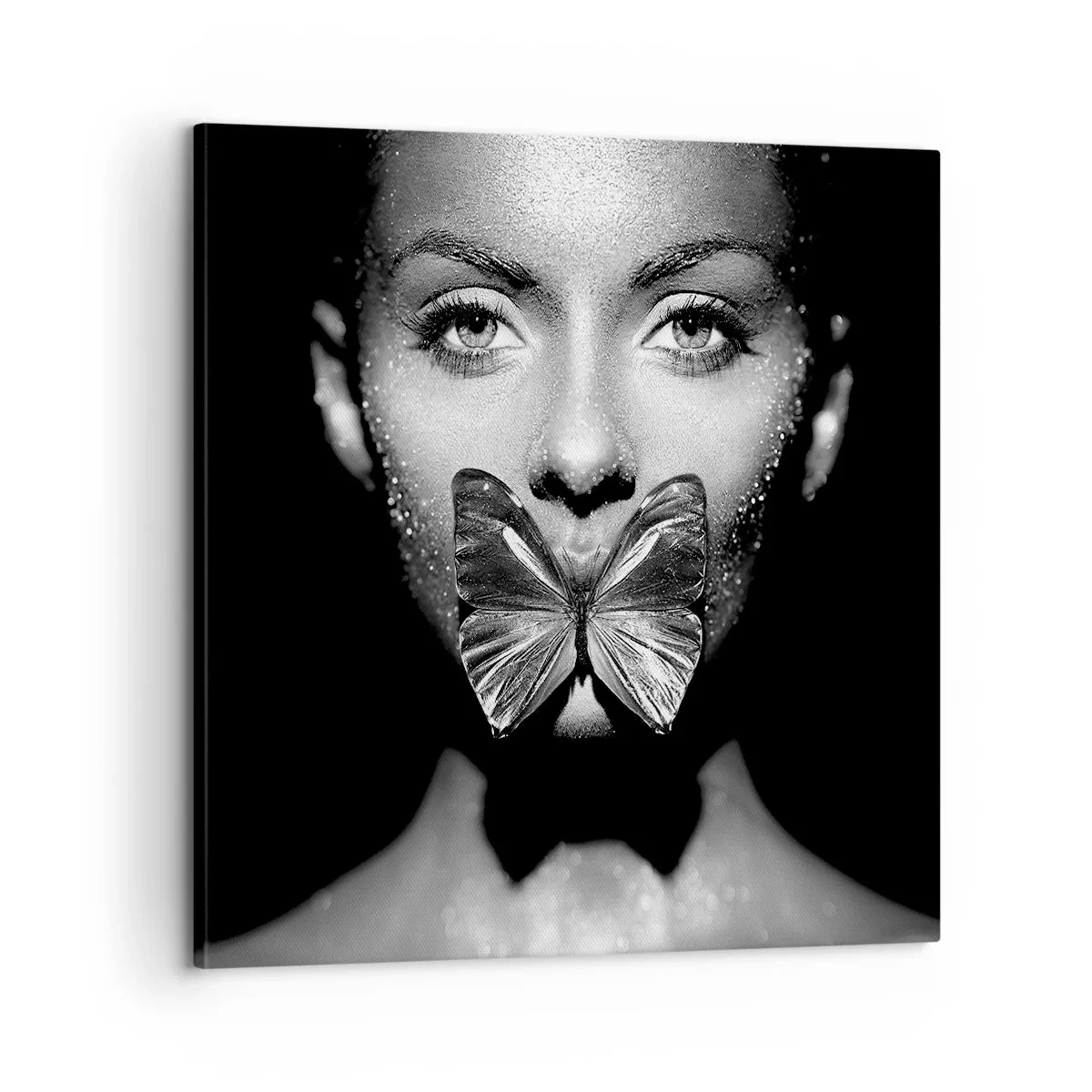 Obraz na plátne - Motýlí bozk - 60x60 cm