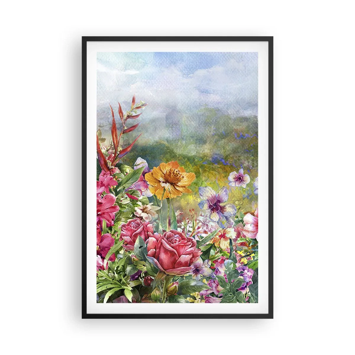 Plagát v čiernom ráme - Záhrada, ktorá sa zbláznila - 61x91 cm