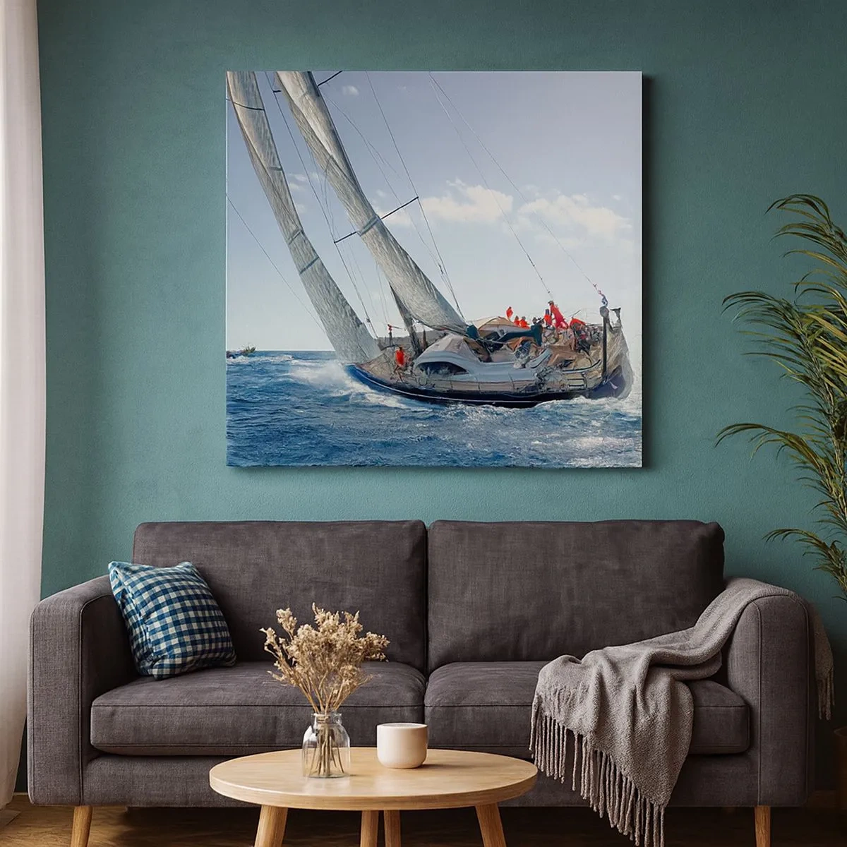 Obraz na plátne - Nech zvíťazí lepší - 30x30 cm