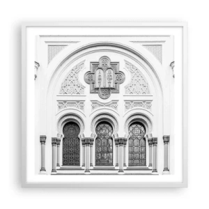 Plagát v bielom ráme - Na pomedzí kultúr - 60x60 cm