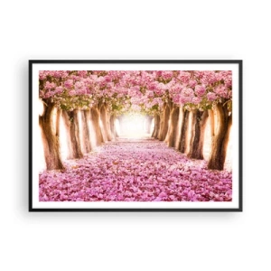 Plagát v čiernom ráme - Cesta do raja - 100x70 cm
