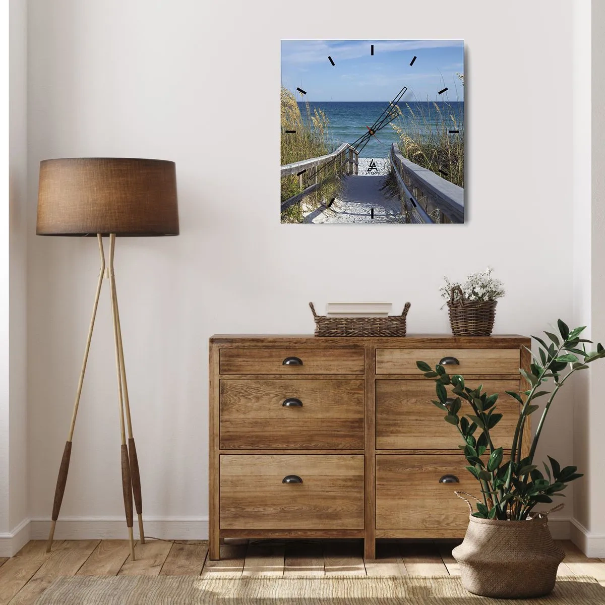 Nástenné hodiny - Na slnku, vo vetre - 30x30 cm