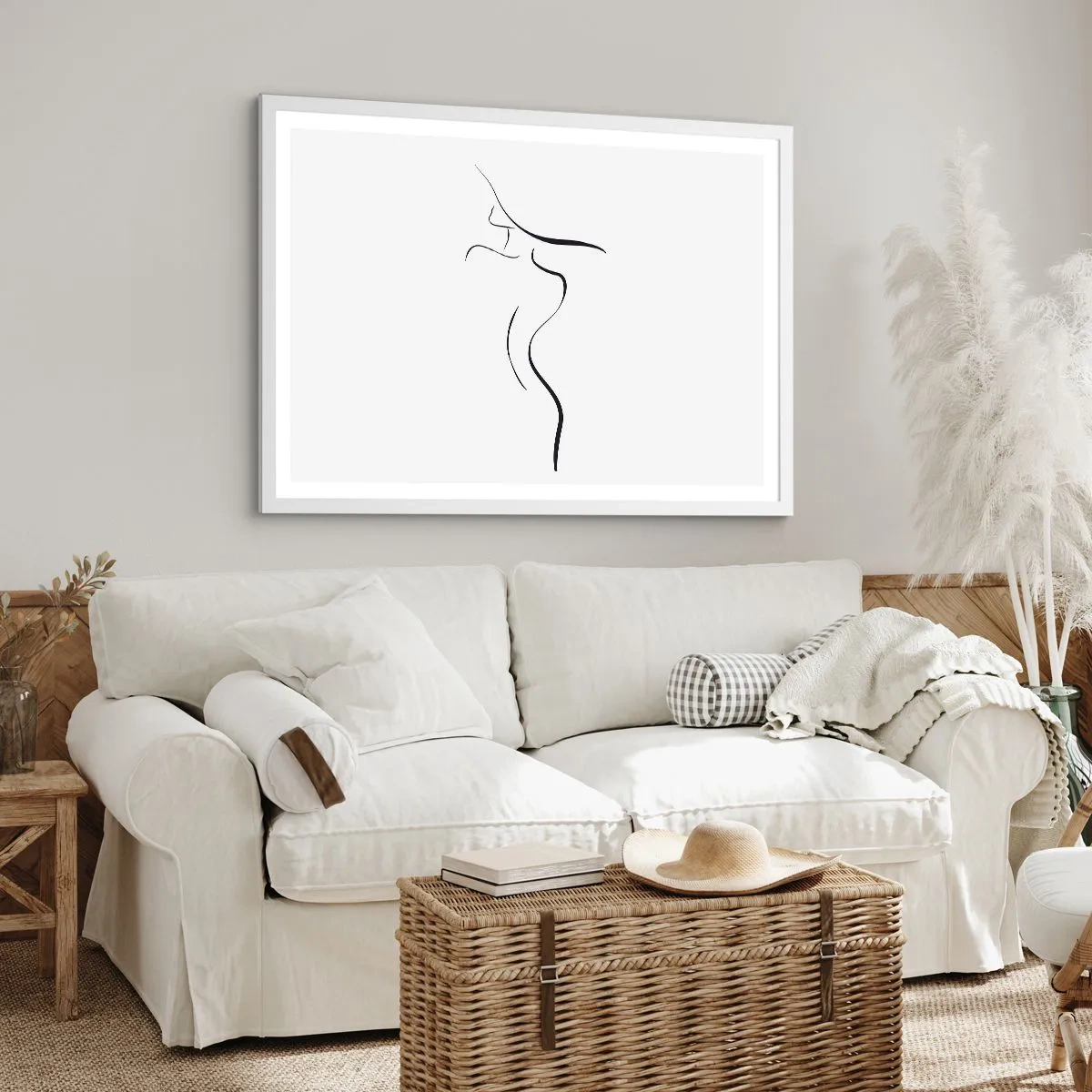 Plagát v bielom ráme - Nepolapiteľná ako vlna - 91x61 cm