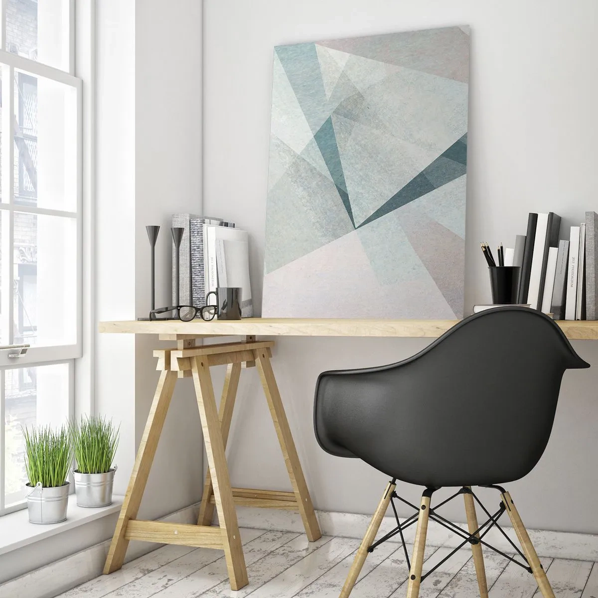 Obraz na skle - V kľude, ale dynamicky - 50x70 cm