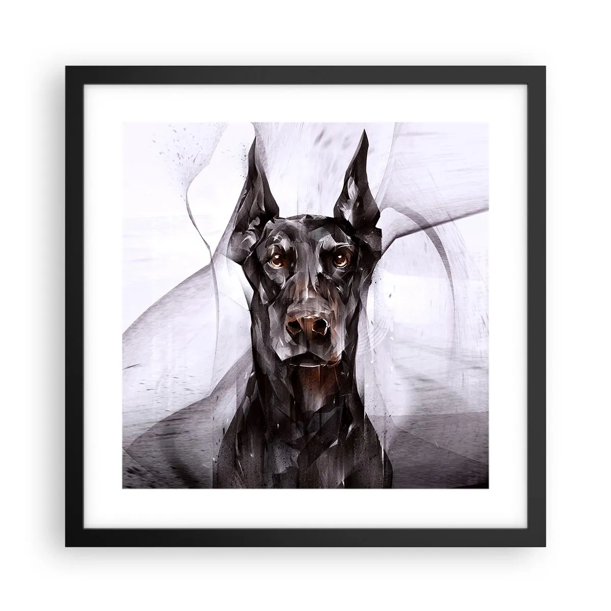 Plagát v čiernom ráme - Z urodzeného rodu - 40x40 cm