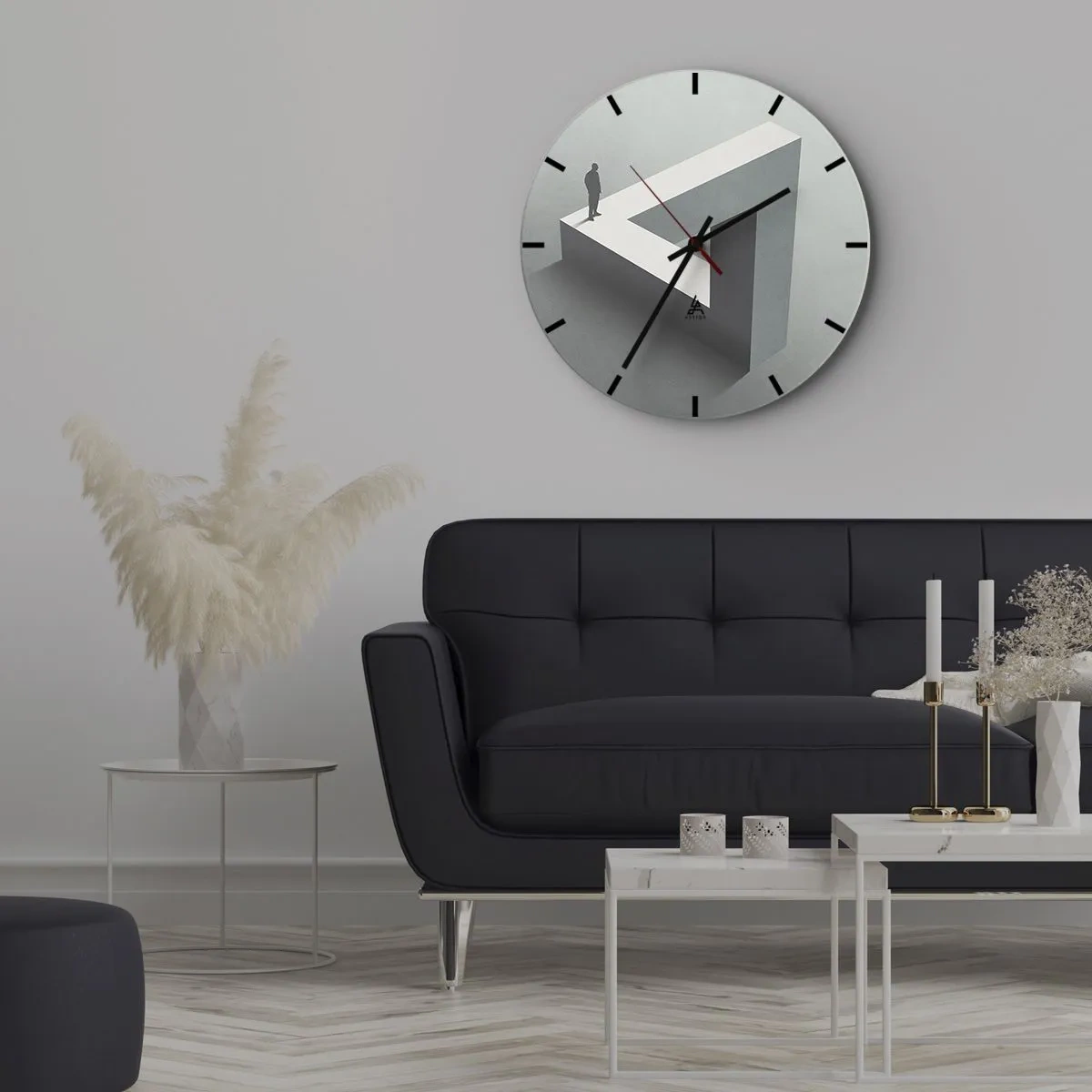 Nástenné hodiny - A predsa je to možné - 40x40 cm