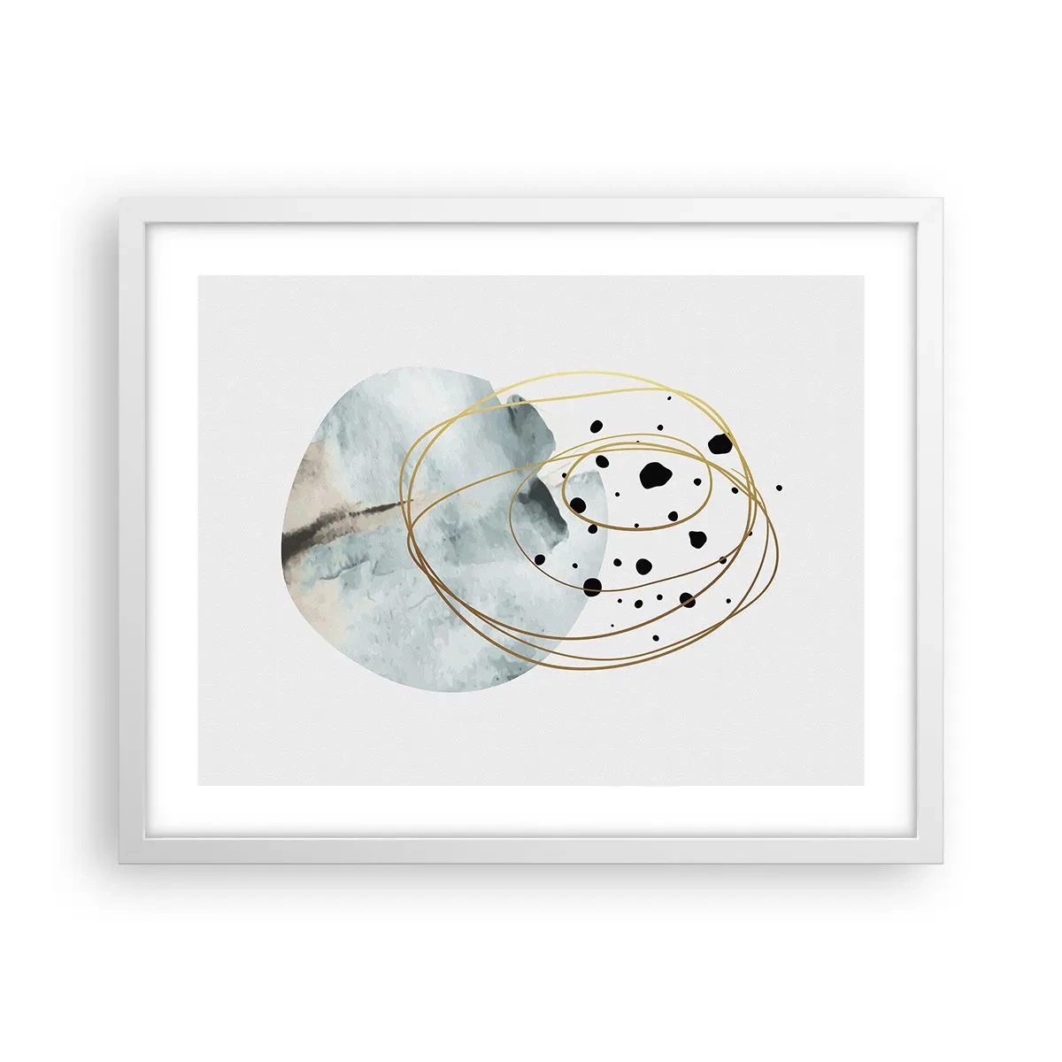 Plagát v bielom ráme - V objatí priestoru - 50x40 cm