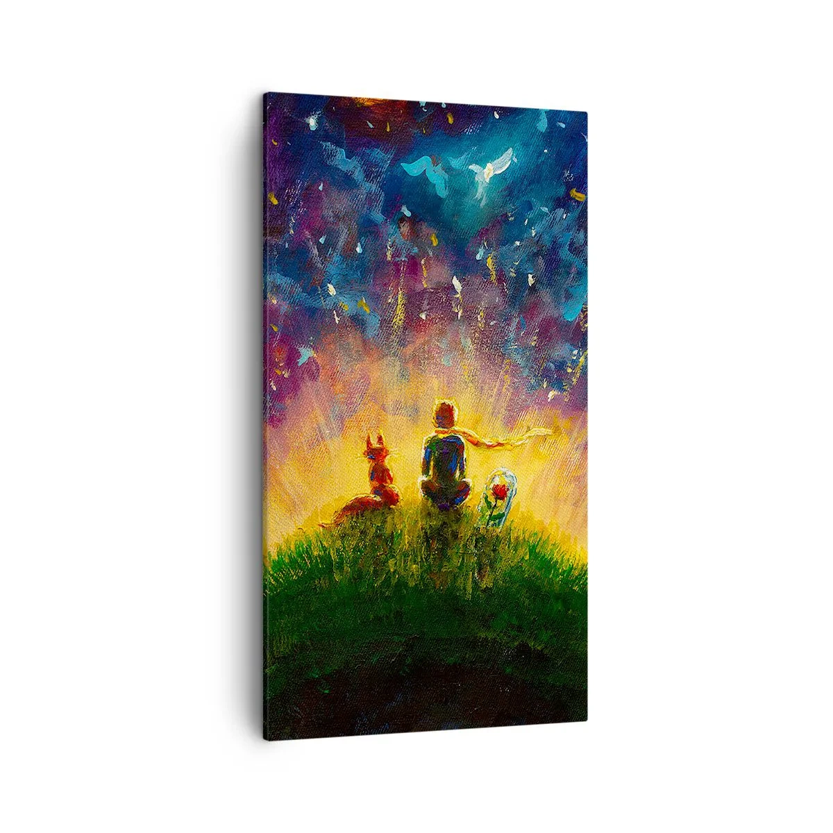 Obraz na plátne - Láska a priateľstvo - celý svet - 45x80 cm
