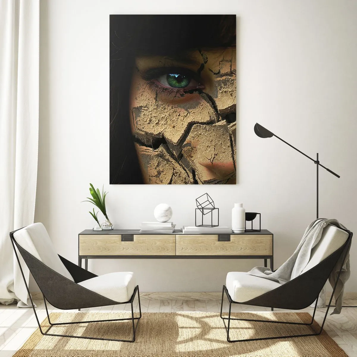 Obraz na skle - Obdiv a hrôza zároveň - 50x70 cm