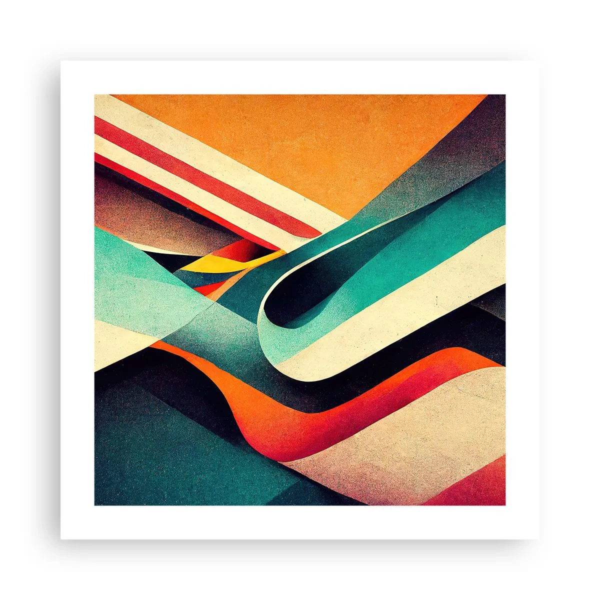 Plagát - Intenzívna kompozícia - 50x50 cm