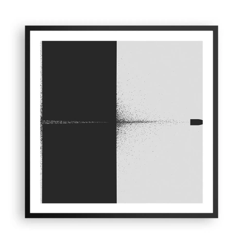 Plagát v čiernom ráme - Priamo k cieľu - 60x60 cm