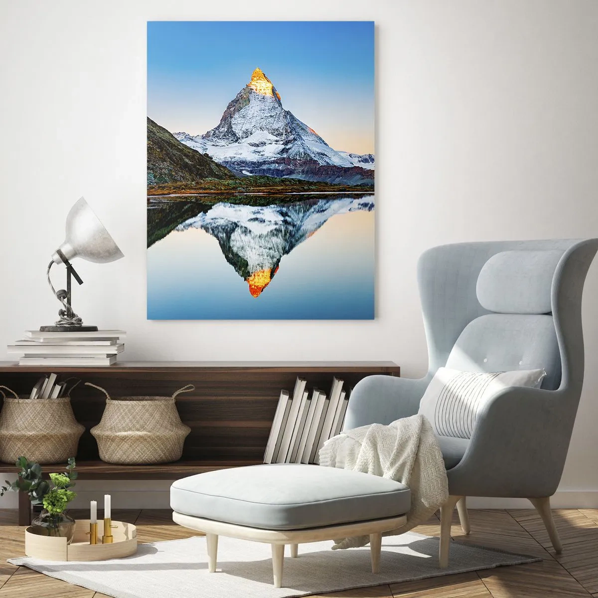 Obraz na skle - Dva svety - 50x70 cm