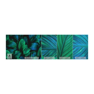 Vzorka fototapety Premium Canvas - V zelenom dave - Zelené listy, Tropická rastlina, Príroda - 100x30 cm