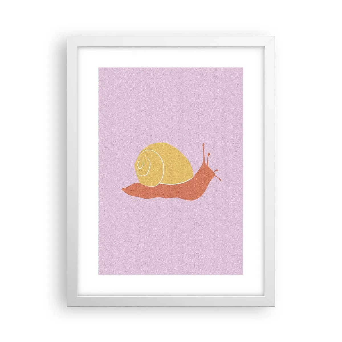 Plagát v bielom ráme - Nie je kam sa ponáhľať - 30x40 cm