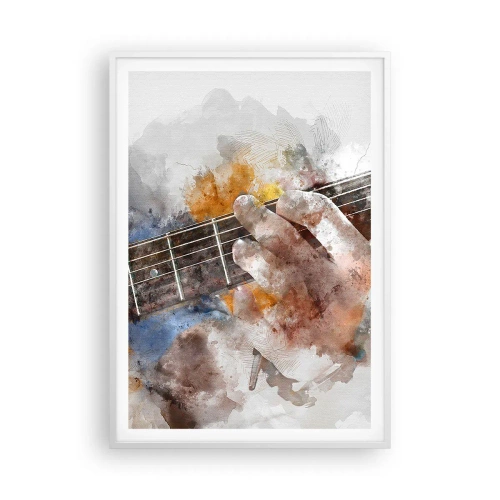 Plagát v bielom ráme - Poézia medzi strunami - 70x100 cm