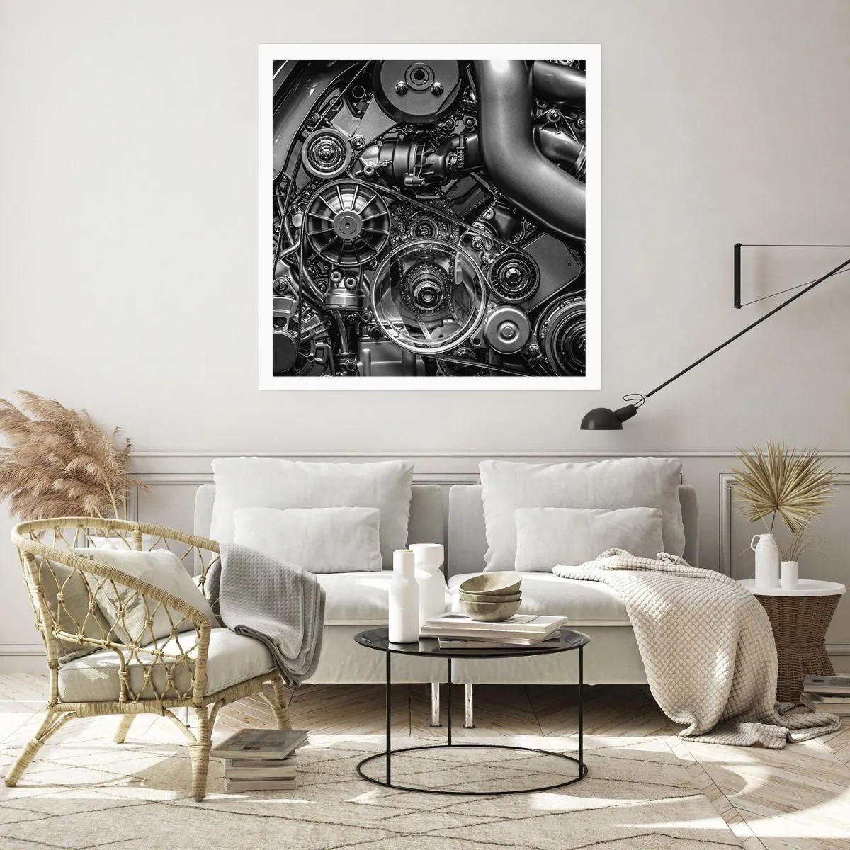 Plagát - Poézia mechaniky - 50x50 cm
