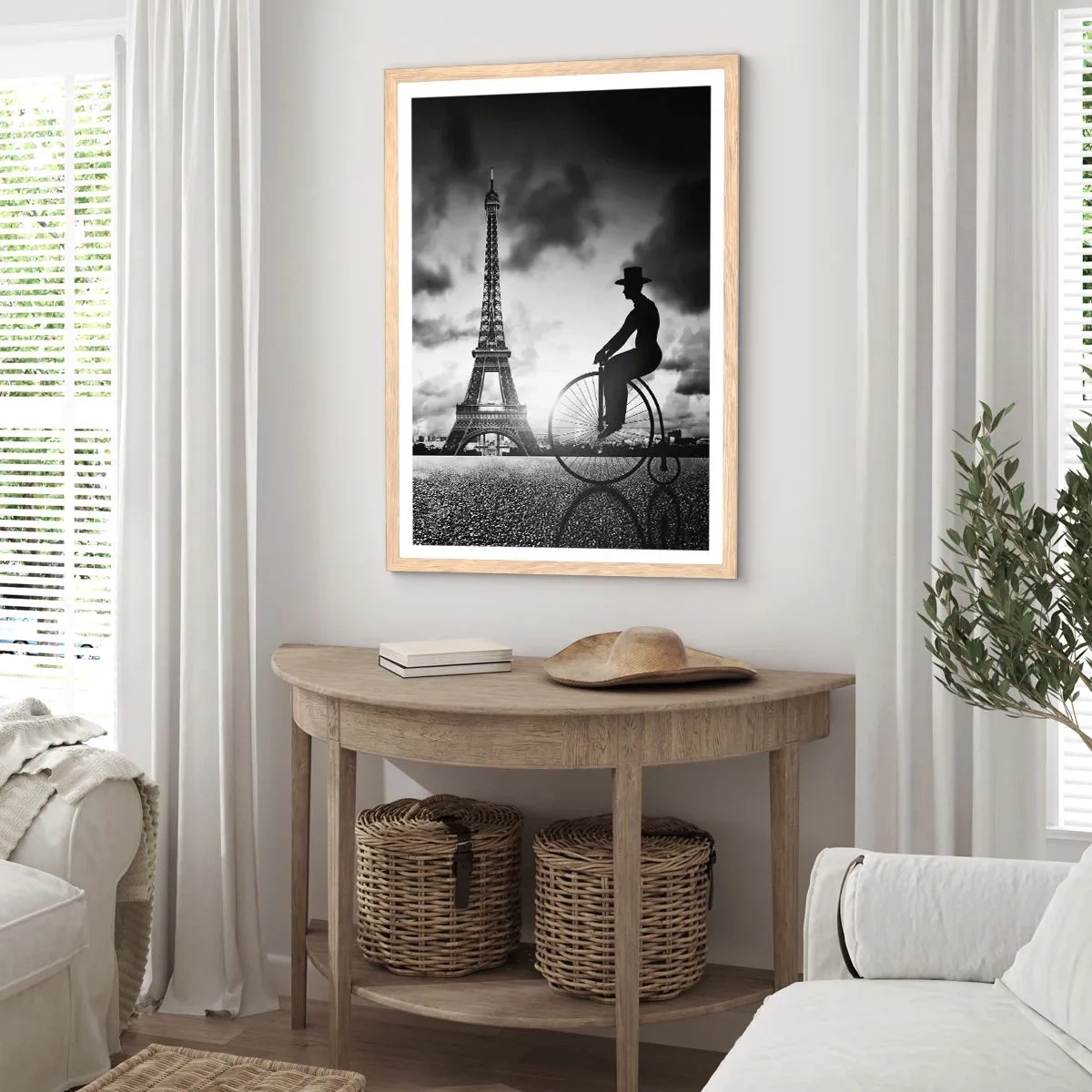 Plagát v ráme zo svetlého duba - Túžba po Belle Epoque - 61x91 cm