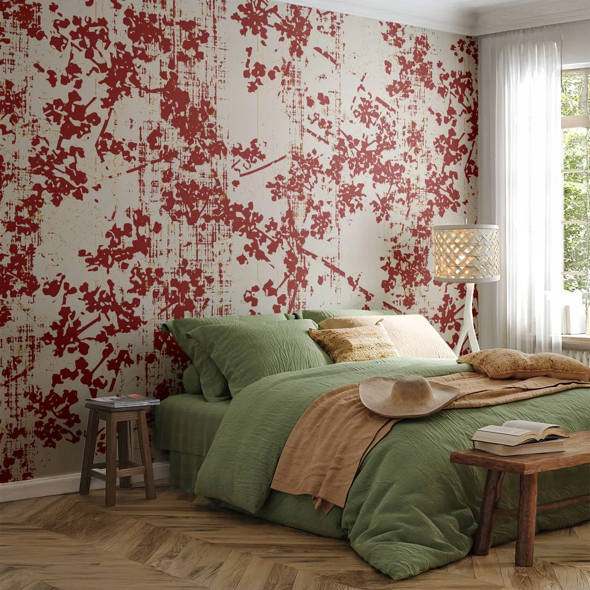 Fototapeta Standard Eco - Staré kaliko - Vo veku, Vzor, Kvety - 400x280 cm