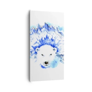 Obraz na plátne - Kráľ Arktídy s ľadovou korunou - 65x120 cm