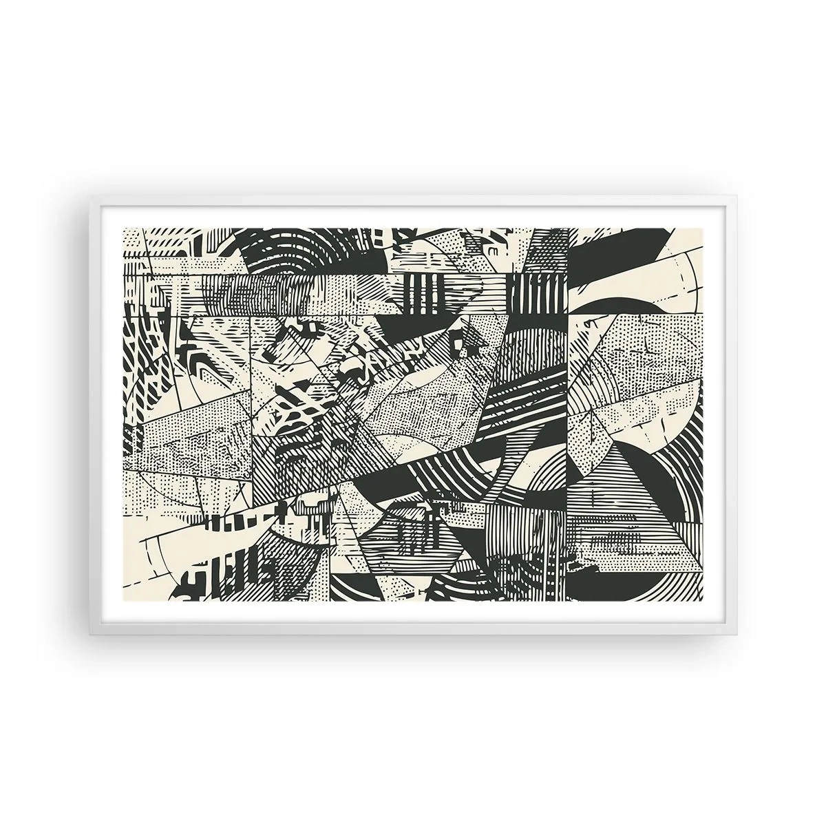 Plagát v bielom ráme - Dynamika súčasnosti - 91x61 cm