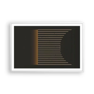 Plagát v bielom ráme - Preskúmať temnotu - 91x61 cm