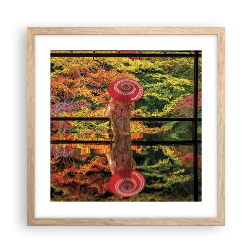 Plagát v ráme zo svetlého duba - V chráme prírody - 40x40 cm