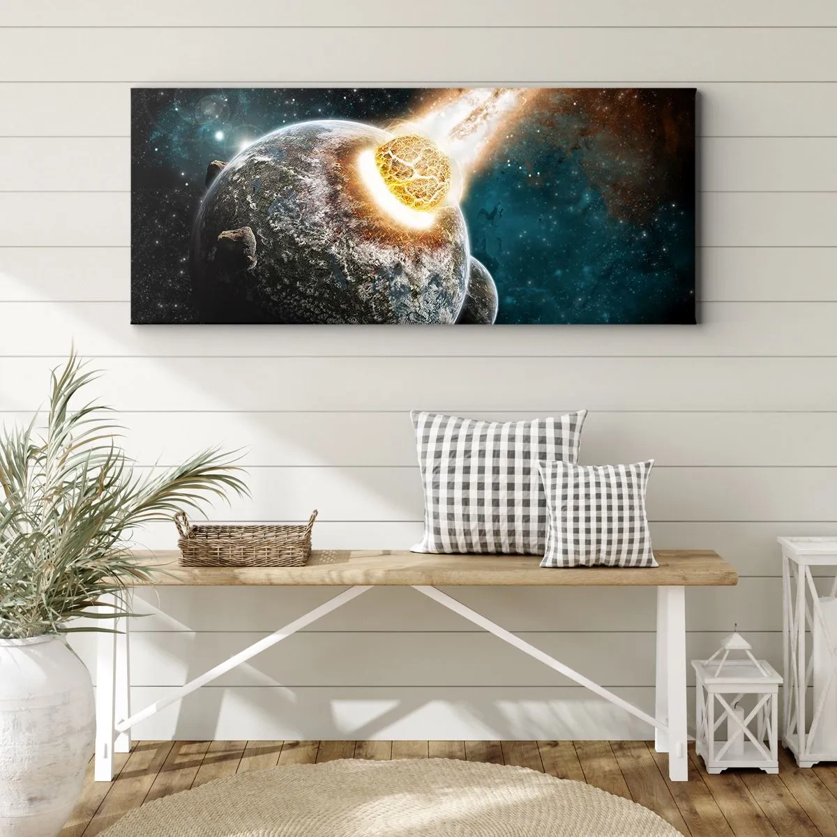 Obraz na plátne - Skaza alebo narodenie? - 100x40 cm