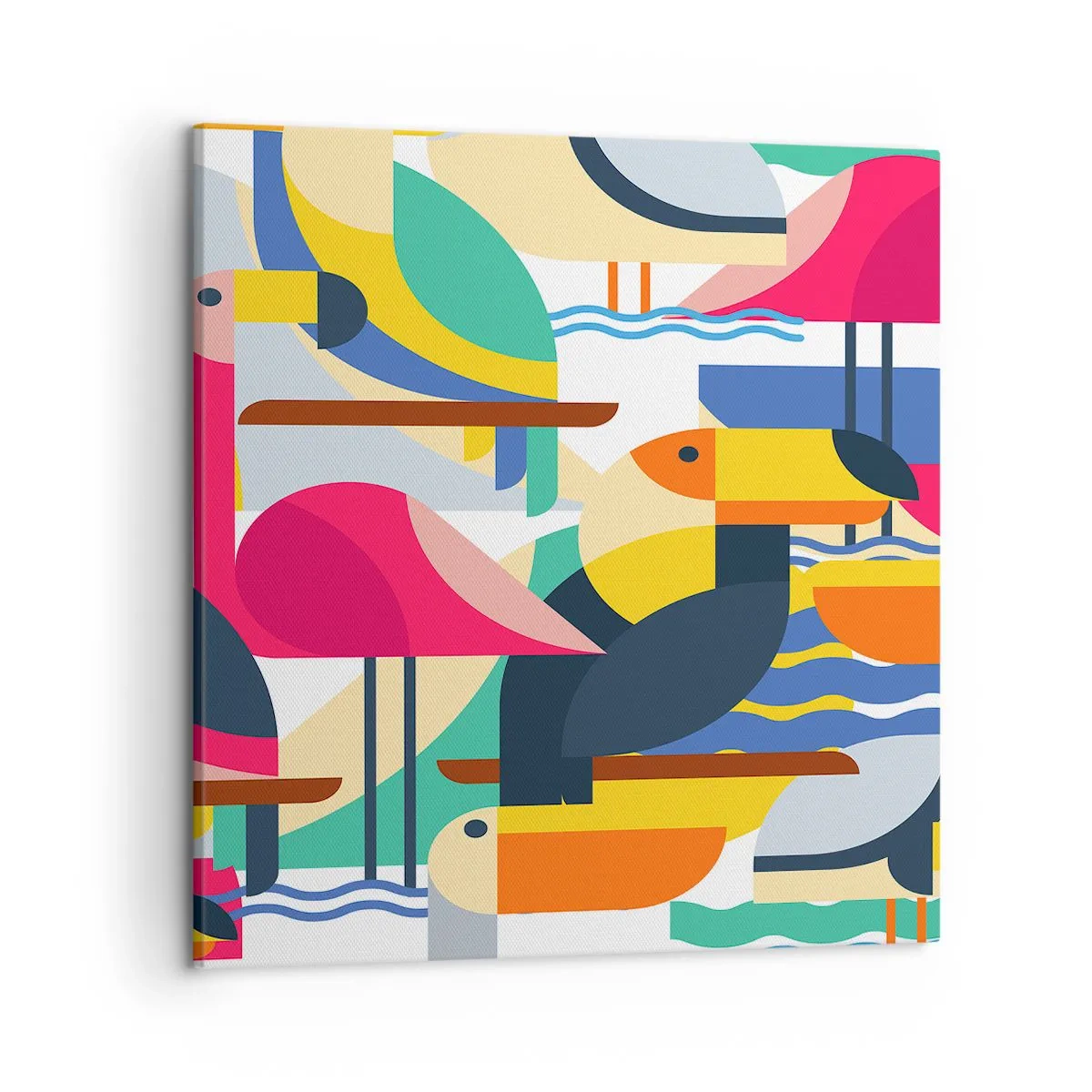 Obraz na plátne - Vtáčia párty - 50x50 cm