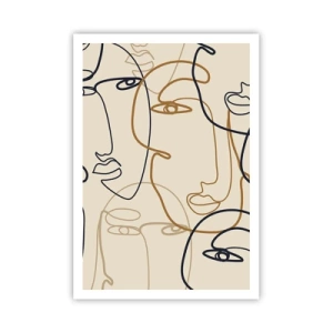 Plagát - Portrét znásobený - 70x100 cm