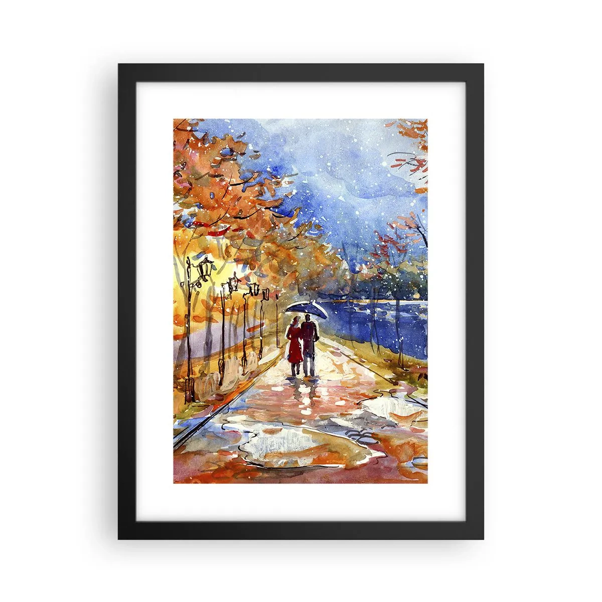 Plagát v čiernom ráme - Spoločne k hranici času - 30x40 cm