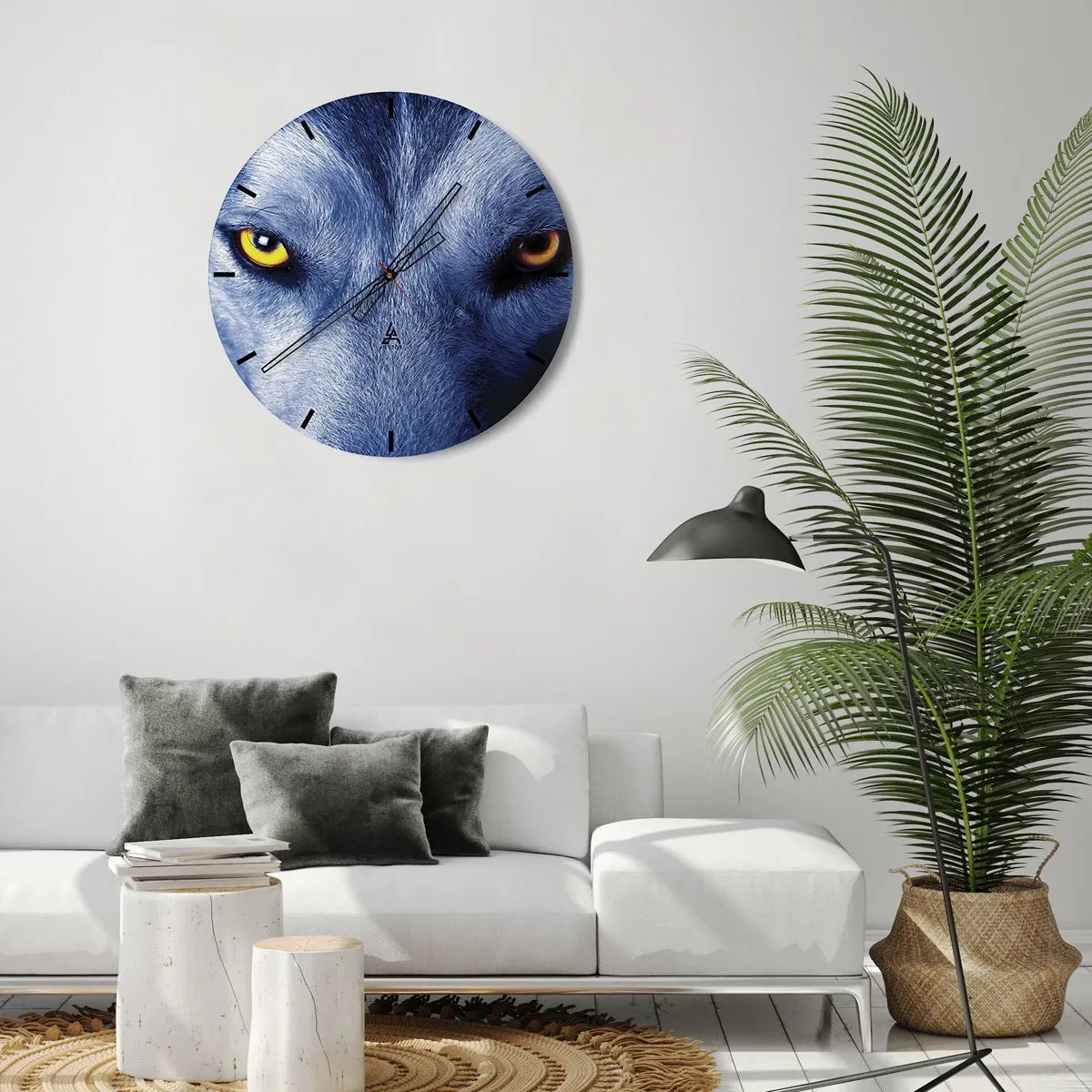 Nástenné hodiny - Fascinujúci pohľad - 30x30 cm