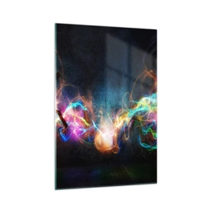 Obraz na skle - Radostne proti tme - 70x100 cm