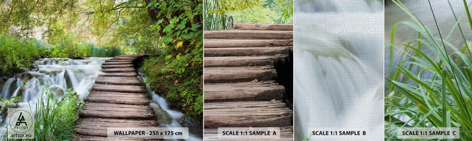 Vzorka fototapety Premium Canvas - Voda nie je vôbec tichá - Krajina, Chorvátsko, Príroda - 100x30 cm