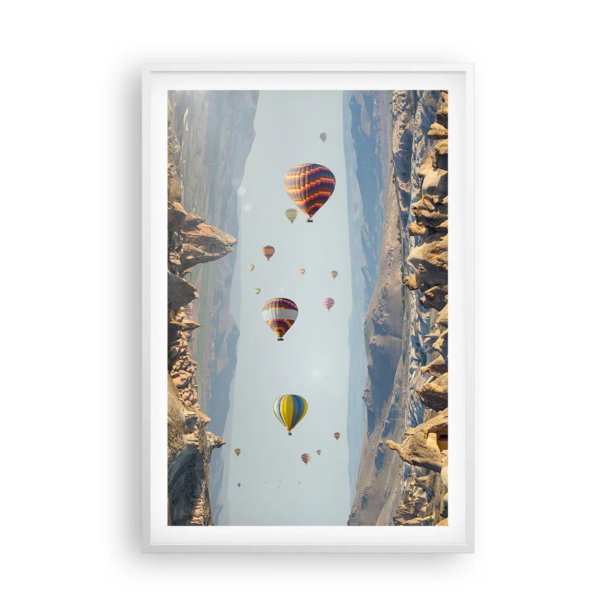 Plagát v bielom ráme - Tu je možné všetko - 61x91 cm