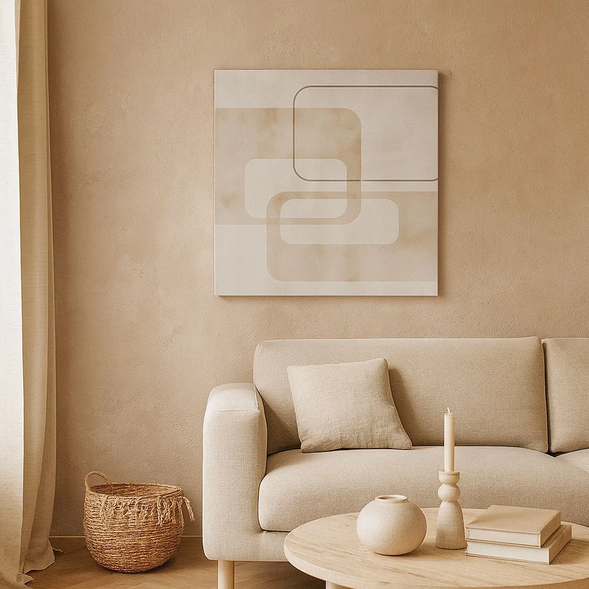 Obraz na plátne - Geometrická fúga - 30x30 cm