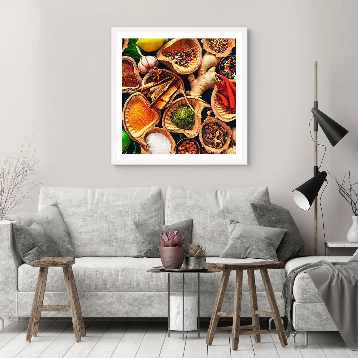 Plagát v bielom ráme - Vezmi si, čo chceš - 50x50 cm