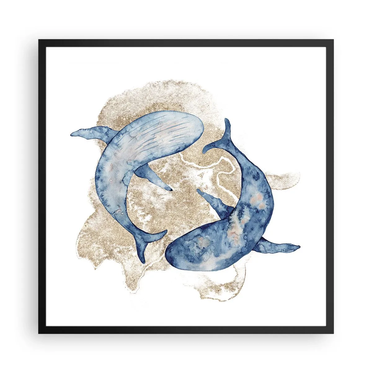 Plagát v čiernom ráme - Priateľstvo alebo láska? - 60x60 cm