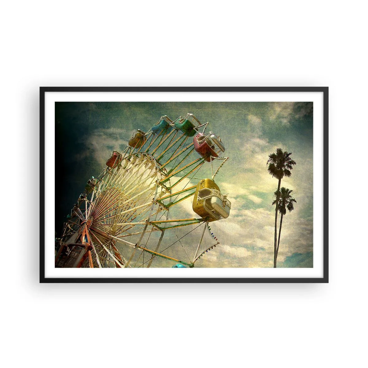 Plagát v čiernom ráme - Bude, bude zábava… - 91x61 cm