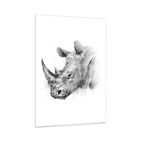Obraz na skle - Africký portrét - 50x70 cm