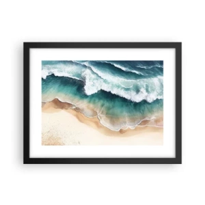 Plagát v čiernom ráme - Odveké stretnutie - 40x30 cm